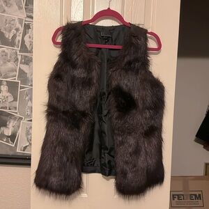 Faux fur vest, brand: i jeans by buffalo, size: women’s small